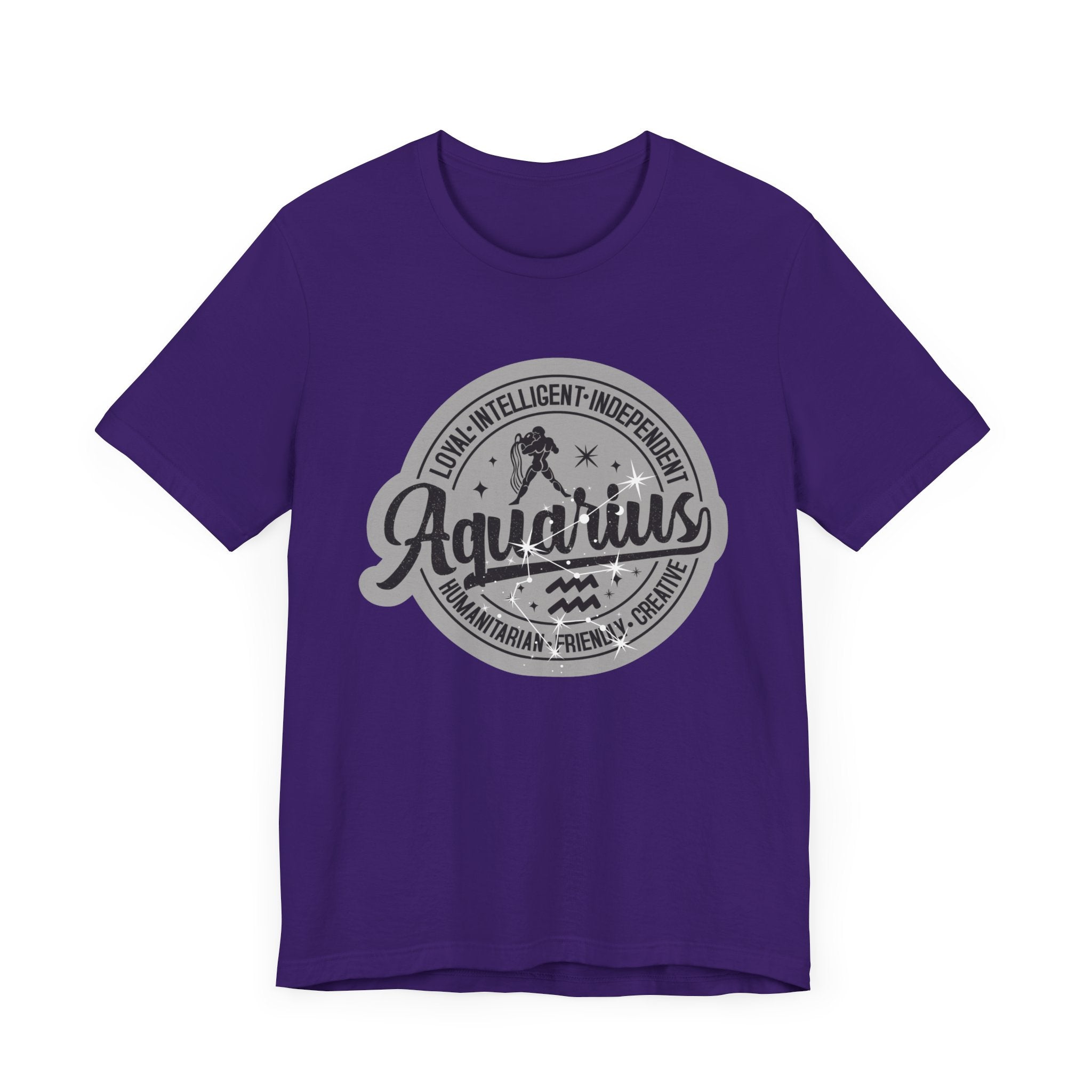 Aquarius Zodiac Unisex Casual Classic Jersey Short Sleeve Tee